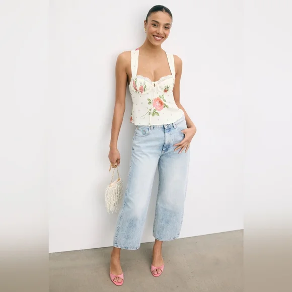 For Love and Lemons Rosebud Corset Top Size Small - Picture 1 of 12